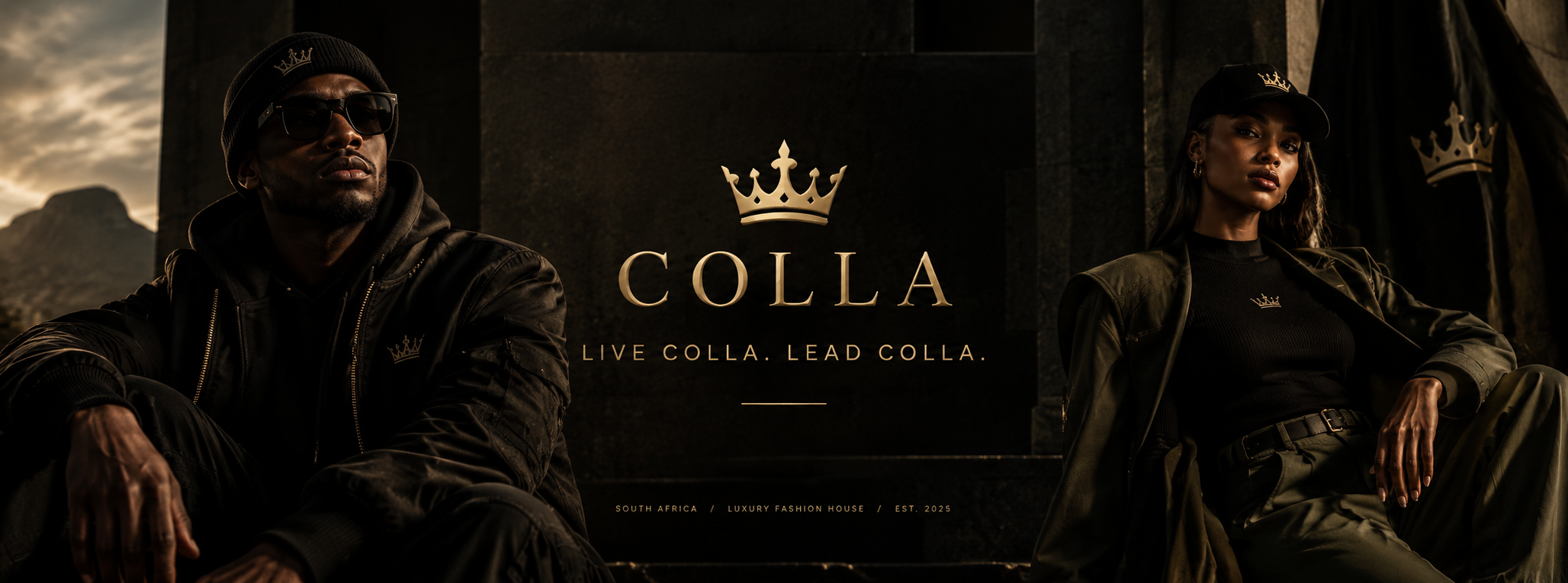 COLLA luxury fashion house hero campaign